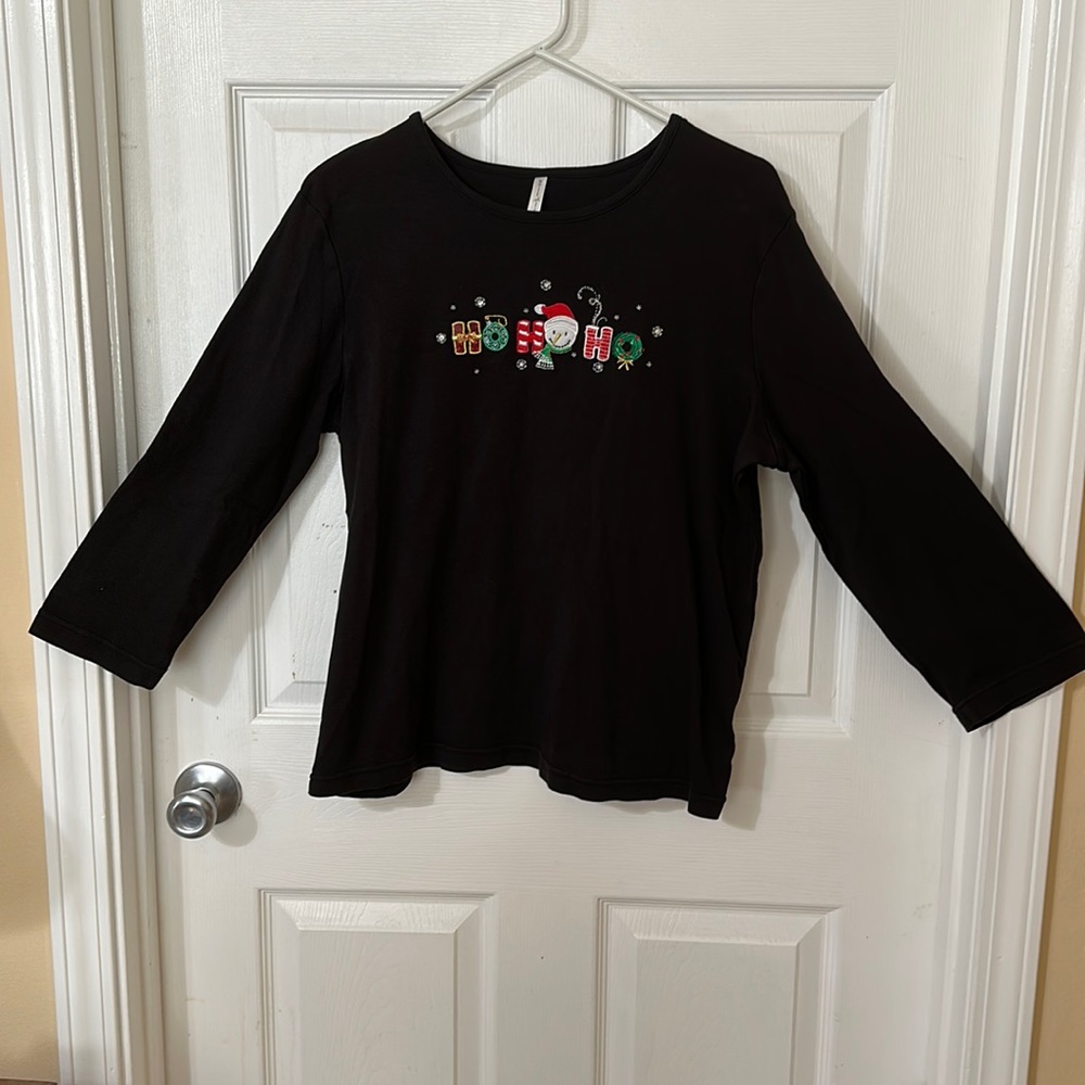 White stag Christmas shirt